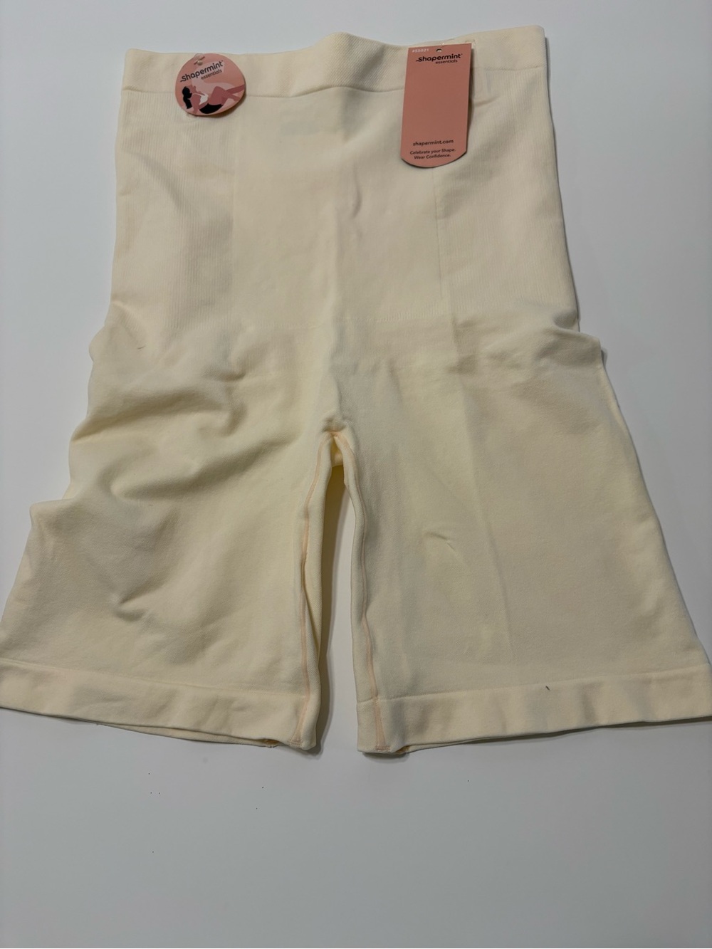 Shapermint High-Waisted Shaper Short in Cream size 3X